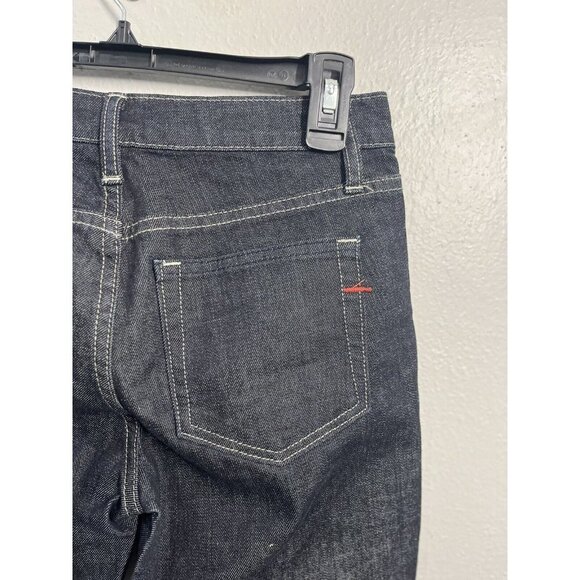 Gap Mid Rise Boot Cut Jeans Womens Sz 24R 0R Blue Dark Wash Low Rise 5 Pocket - Picture 9 of 16